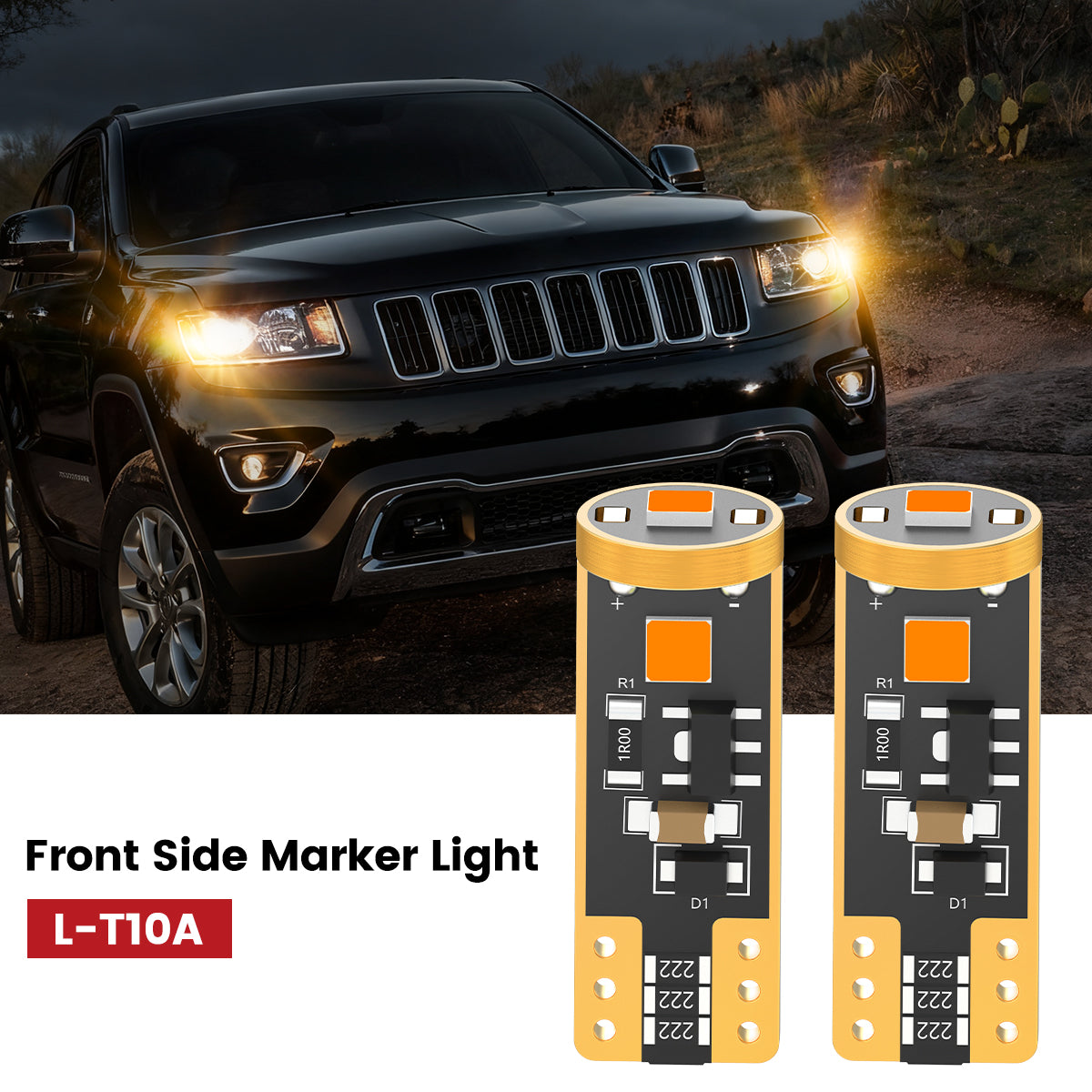 Lasfit 168 led front side marker lights fit for 2014-2016 Jeep Grand Cherokee