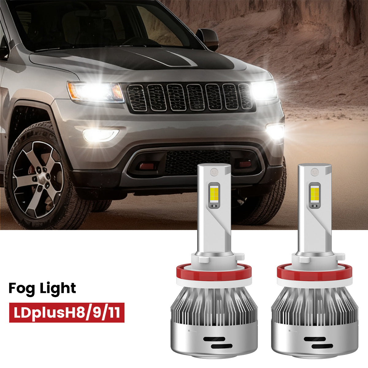 Lasfit H16 led fog lights fit for 2014-2016 Jeep Grand Cherokee