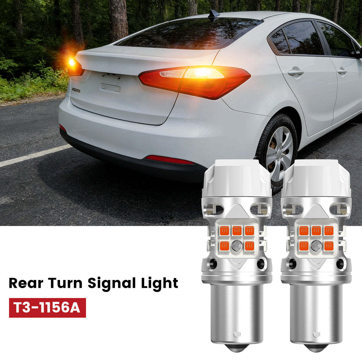 Lasfit 1156 led rear turn signal light fit for 2014-2016 Kia Forte