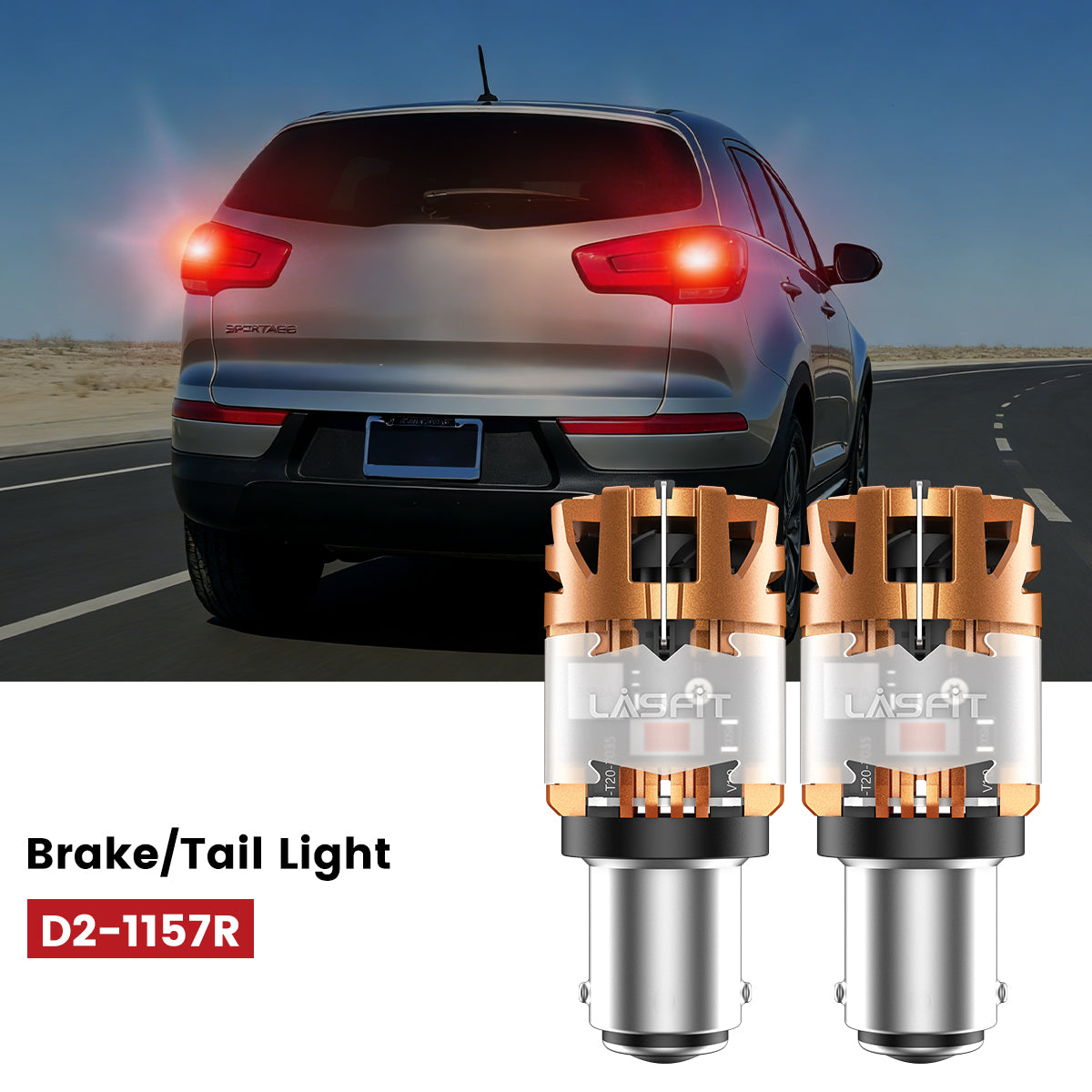 Lasfit 1157 led brake/tail lights fit for 2014-2016 Kia Sportage