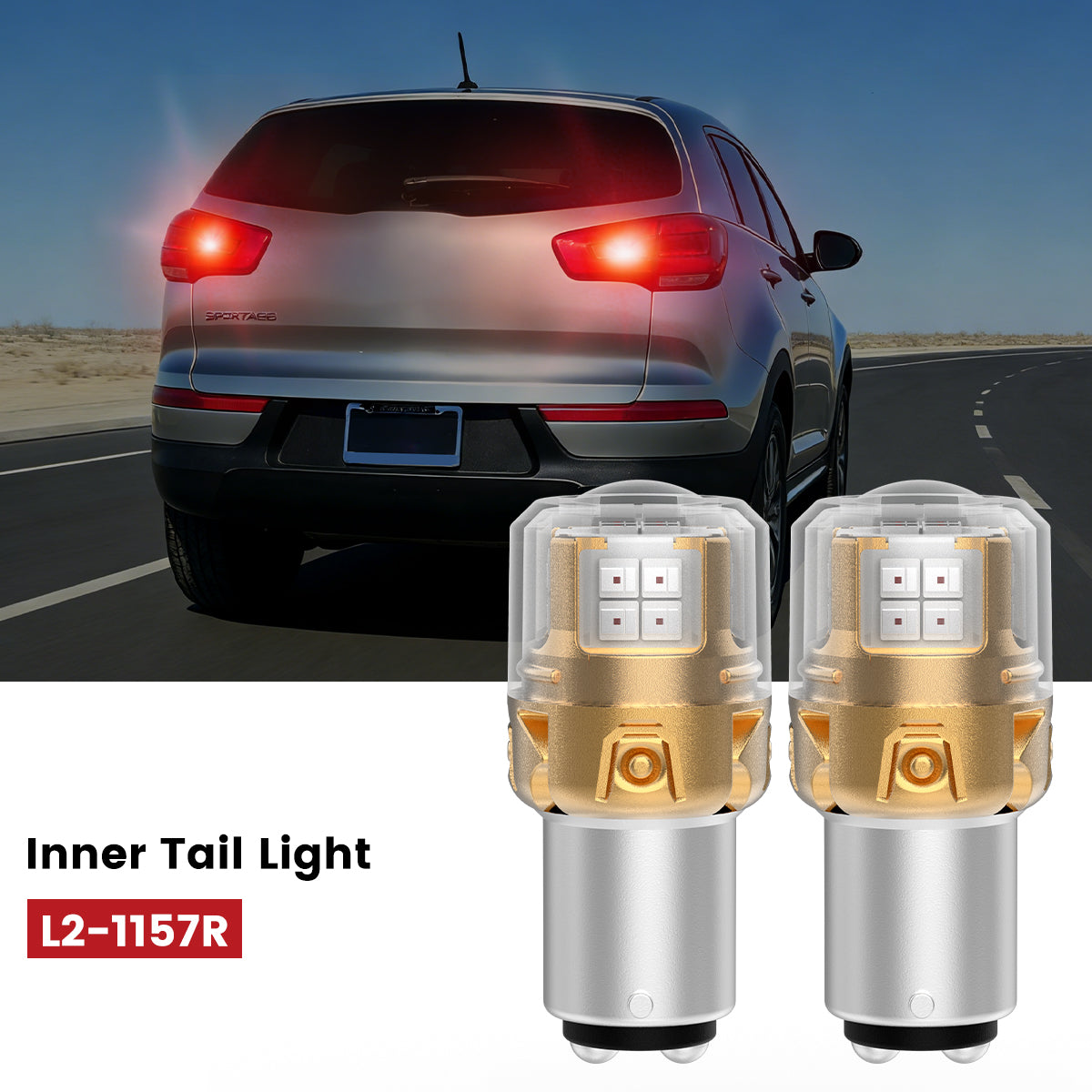 Lasfit 1157 led inner tail lights fit for 2014-2016 Kia Sportage