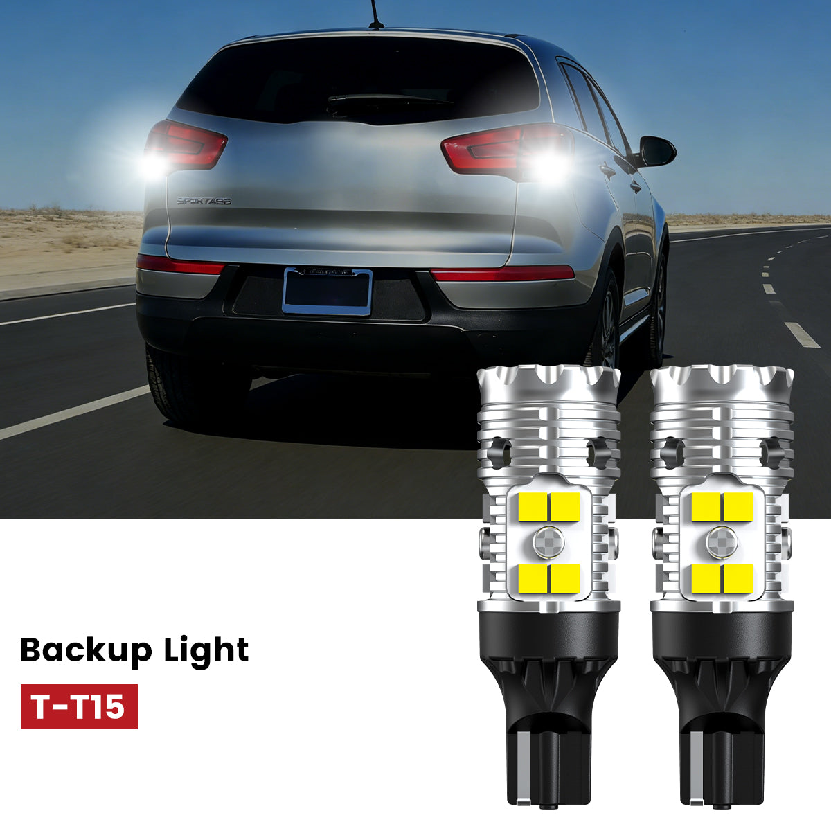 Lasfit 912 led backup lights fit for 2014-2016 Kia Sportage