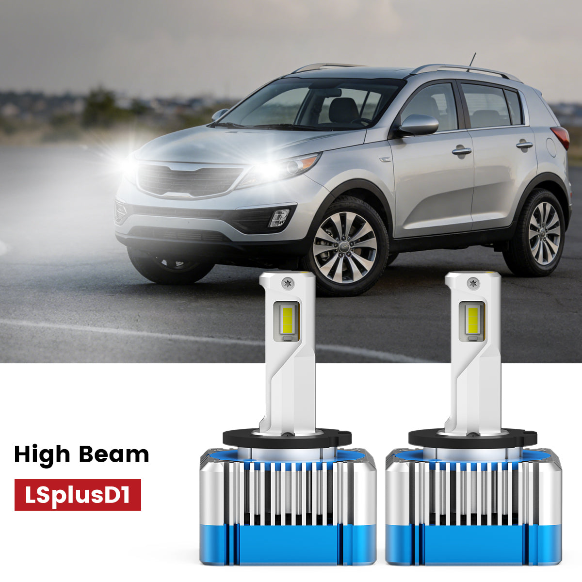 Lasfit D1 led high beam bulbs fit for 2014-2016 Kia Sportage