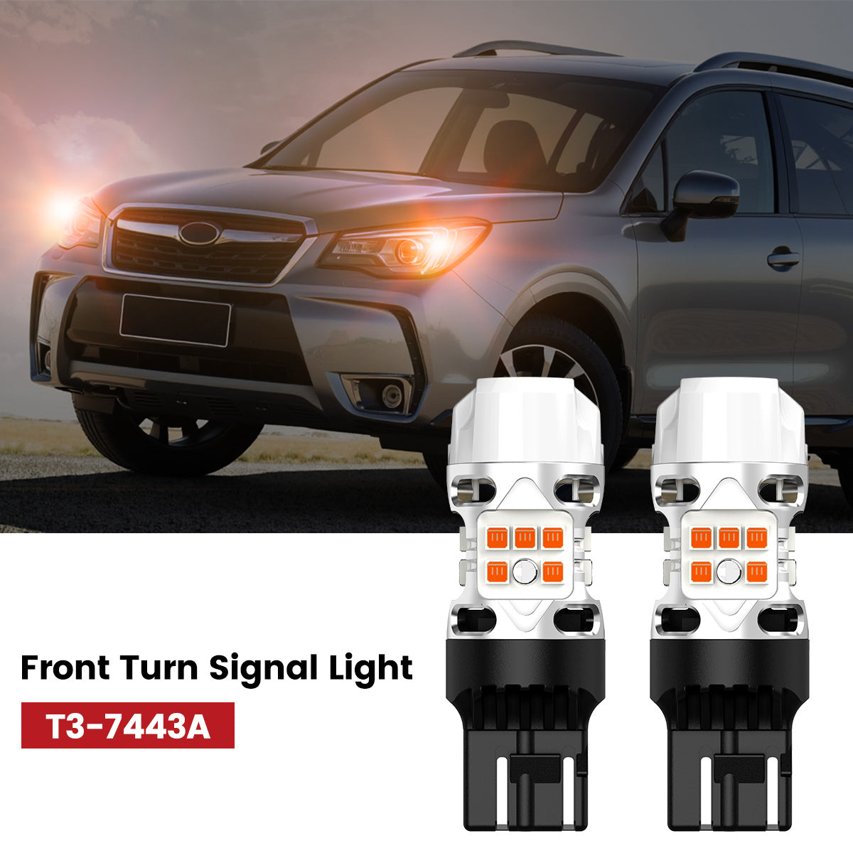 Lasfit 7443 led front turn signal light fit for 2014-2016 Subaru Forester