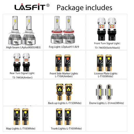 LED combo package fit for 2014-2016 Toyota Corolla