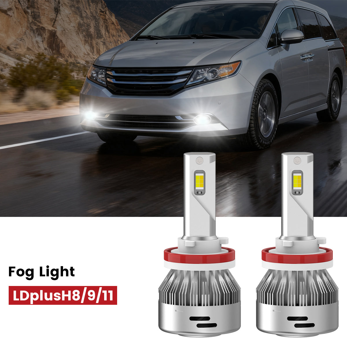Lasfit H16 led fog lights fit for 2014-2017 Honda Odyssey