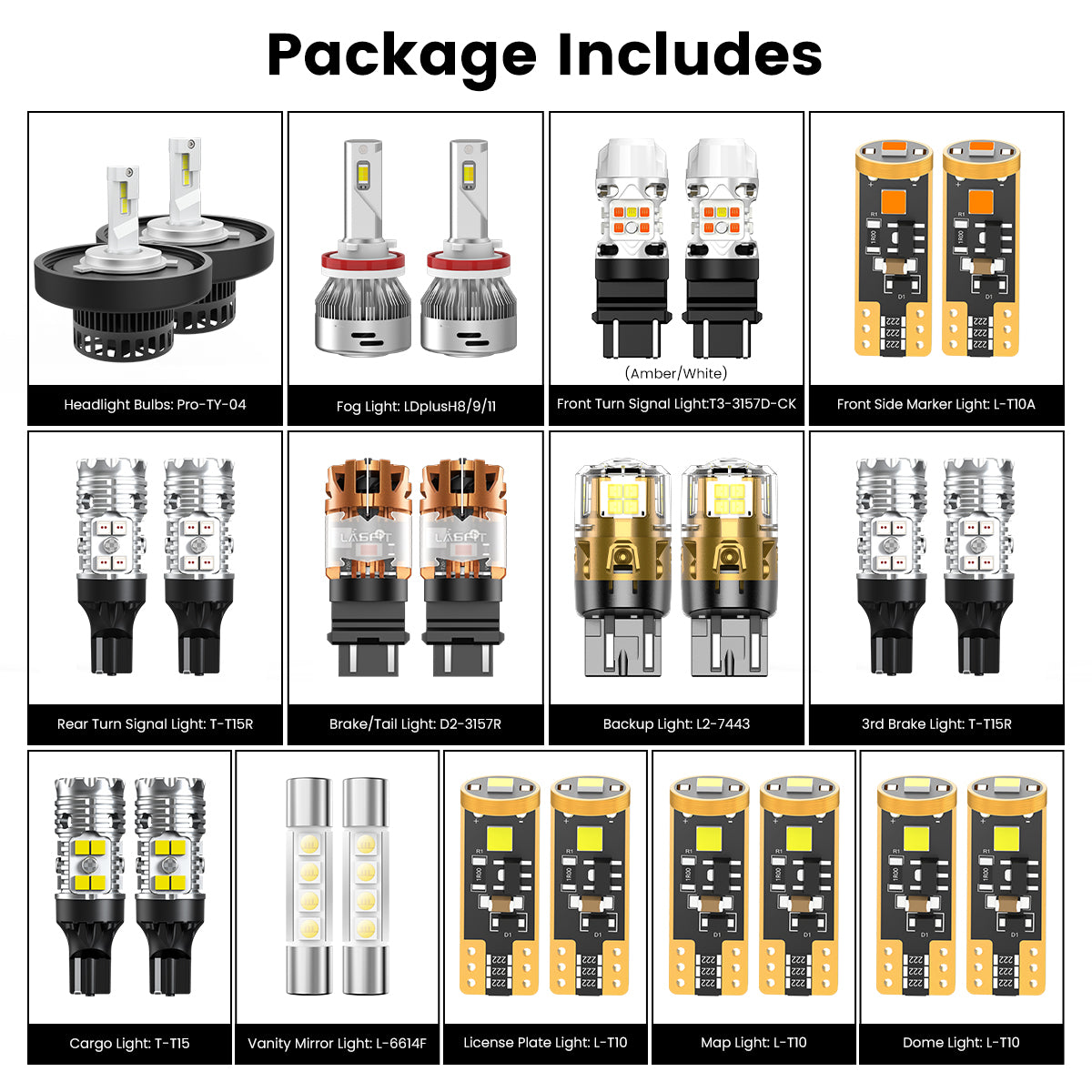 Custom Engineered for 2014-2017 Toyota Tundra LED Bulbs Upgrade