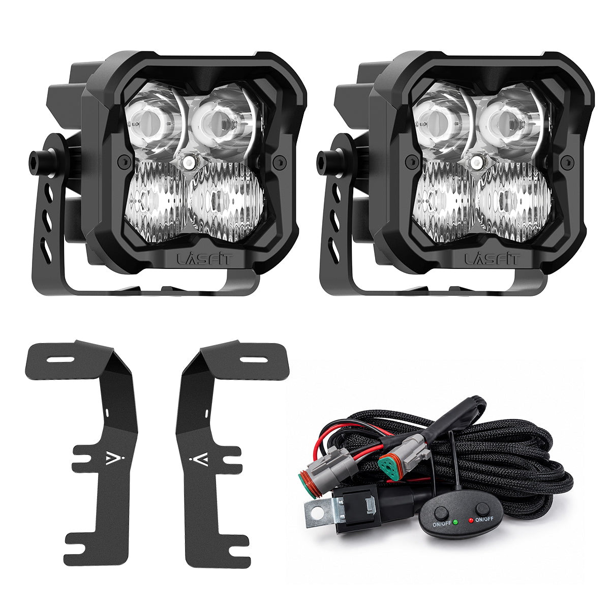 2014-2018 Chevrolet Silverado 1500 3 inch white combo ditch light