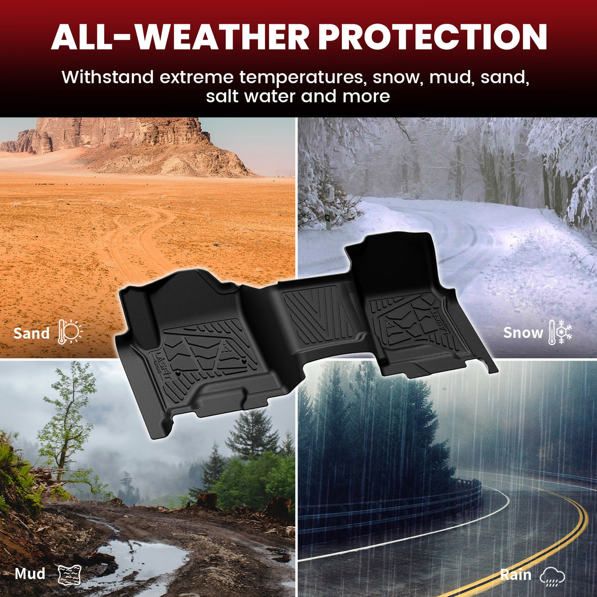 2014-2018 Chevy Silverado 1500 GMC Sierra 1500 Floor Mats