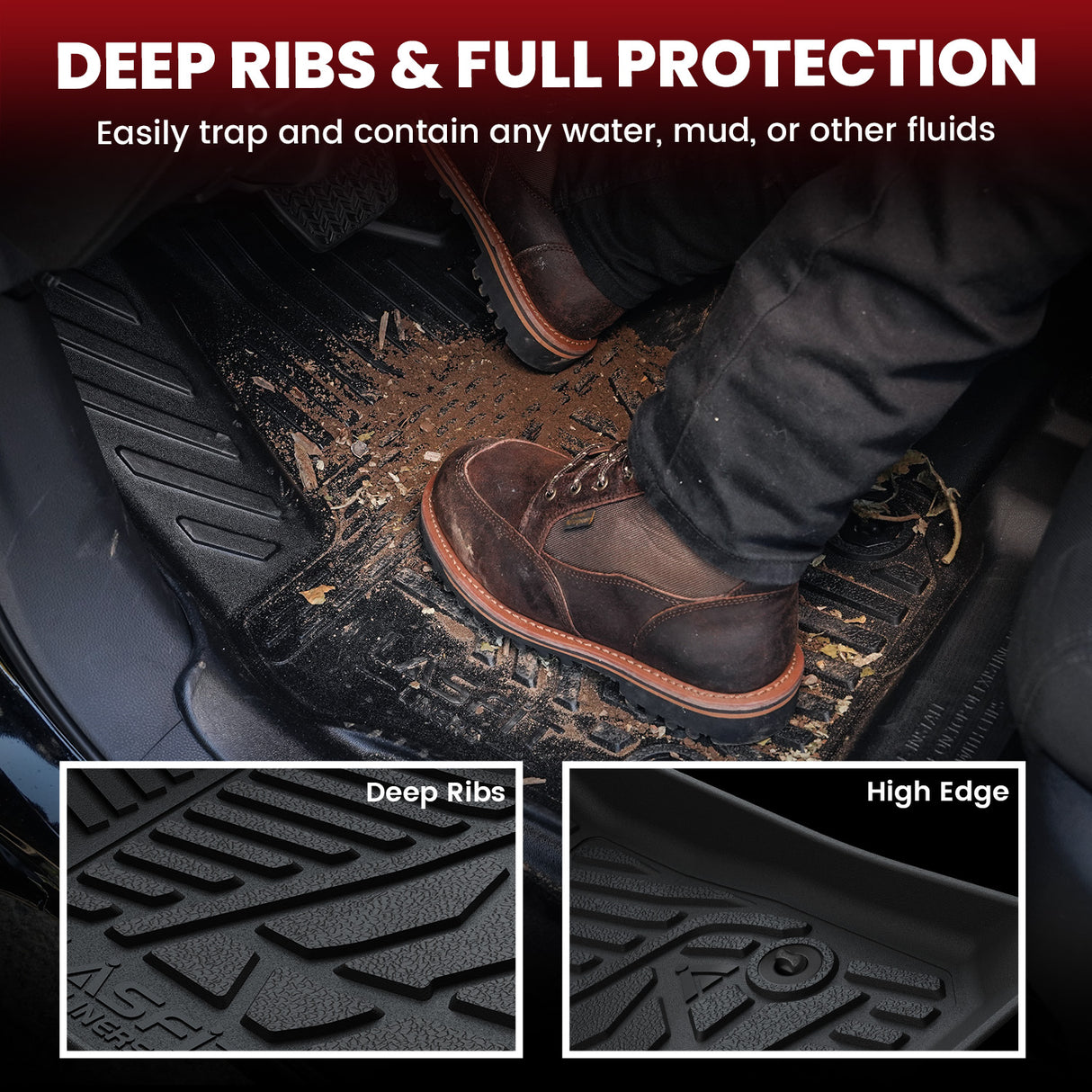 2014-2018 Chevy Silverado 1500 GMC Sierra 1500 Floor Mats