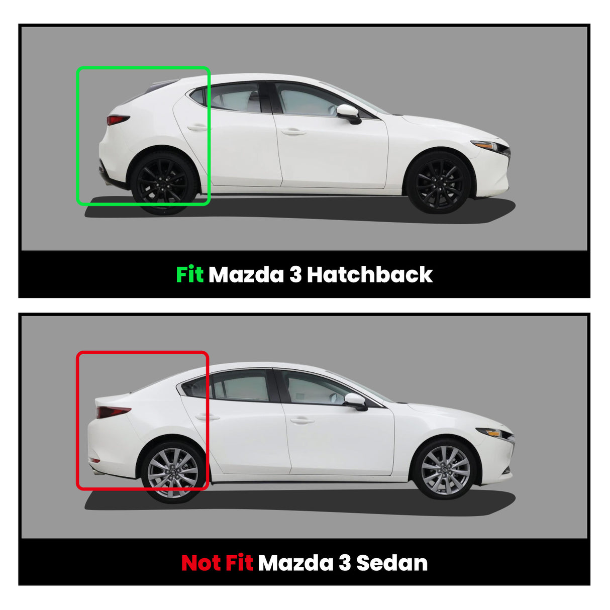 Fit for 2014-2018 Mazda Mazda3 Hatchback Floor Mats, Not Fit Sedan