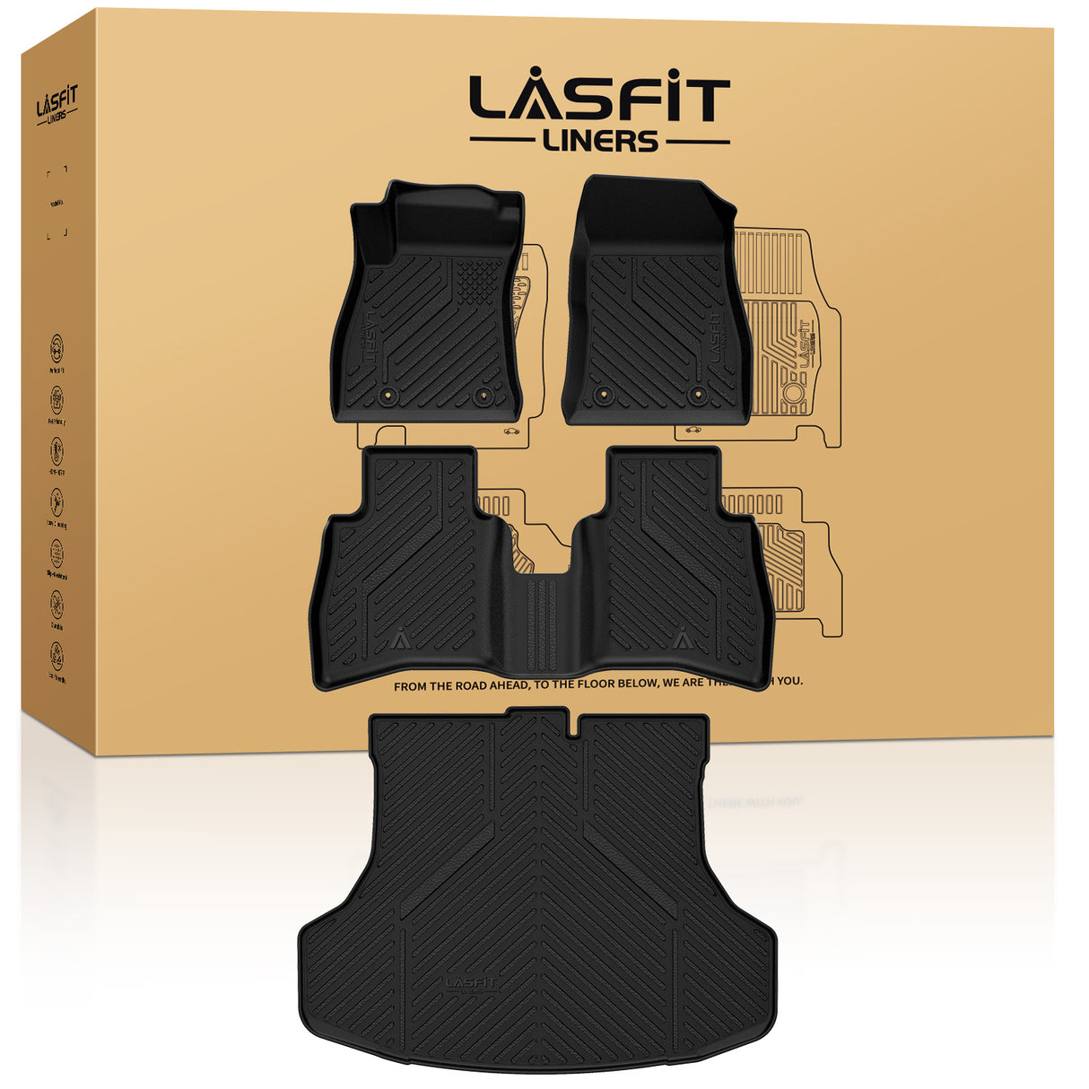 2014-2019 Nissan Sentra Floor Mats & Cargo Mat Package