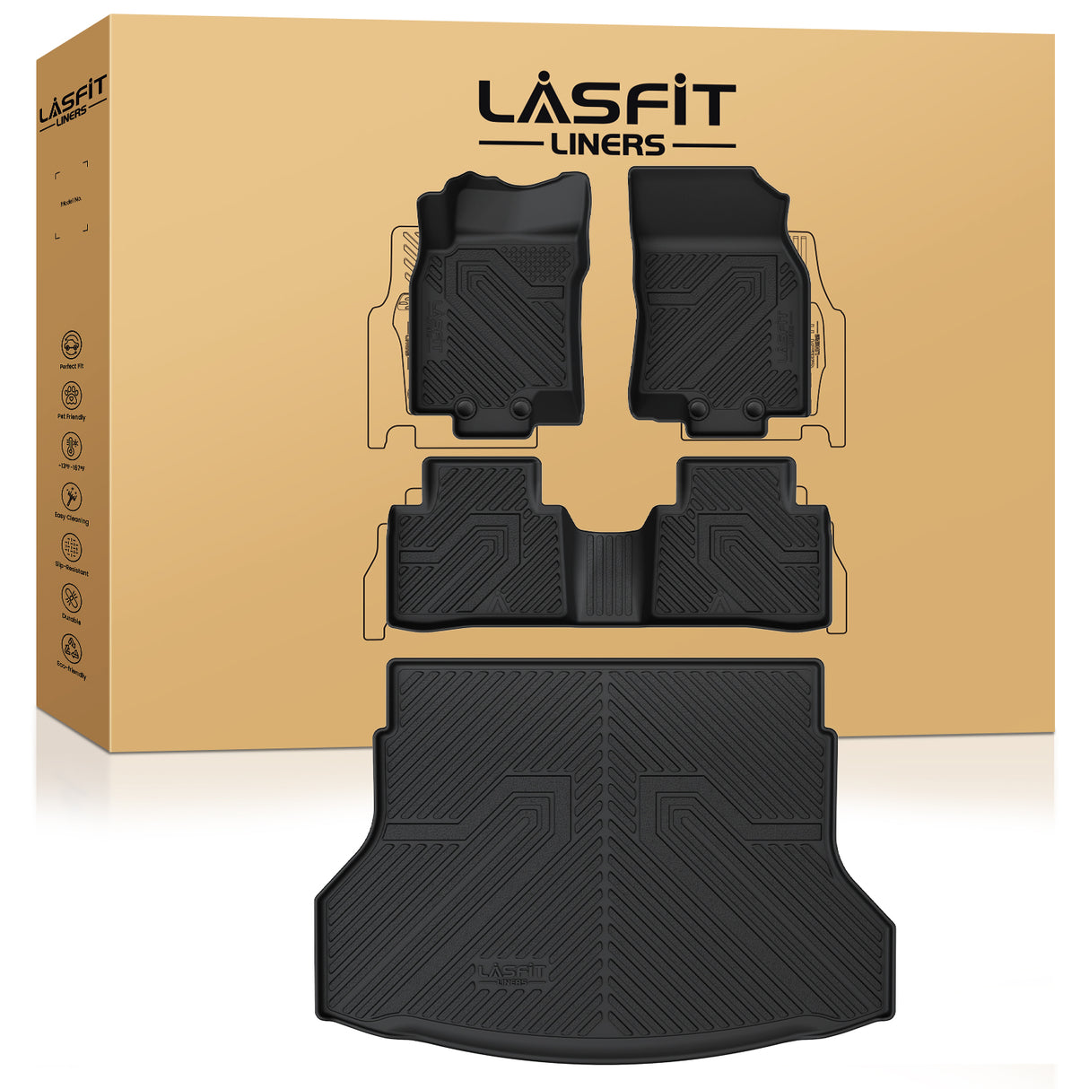 2014-2020 Nissan Rogue Floor Mats or Cargo Mat, Fit 5 Seats & Gas Models,