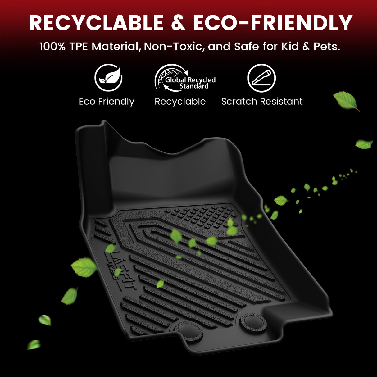 2014-2020 Nissan Rogue Floor Mats or Cargo Mat, Fit 5 Seats & Gas Models, TPE Material