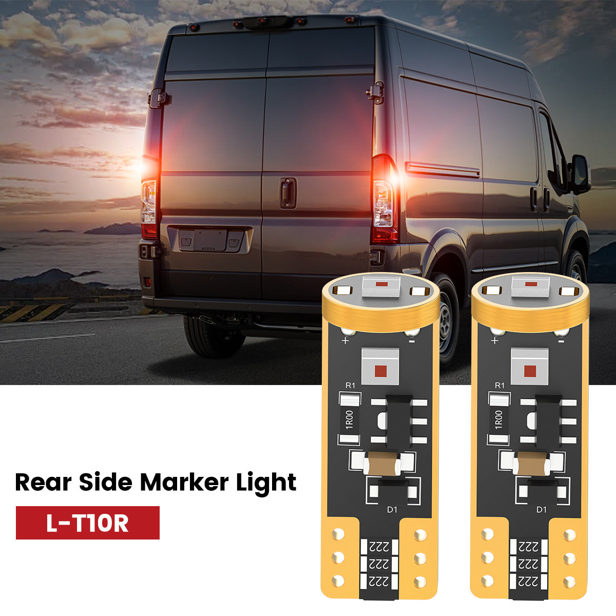 Lasfit 168 led rear side marker light fit for 2014-2022 Ram ProMaster 1500/2500/3500