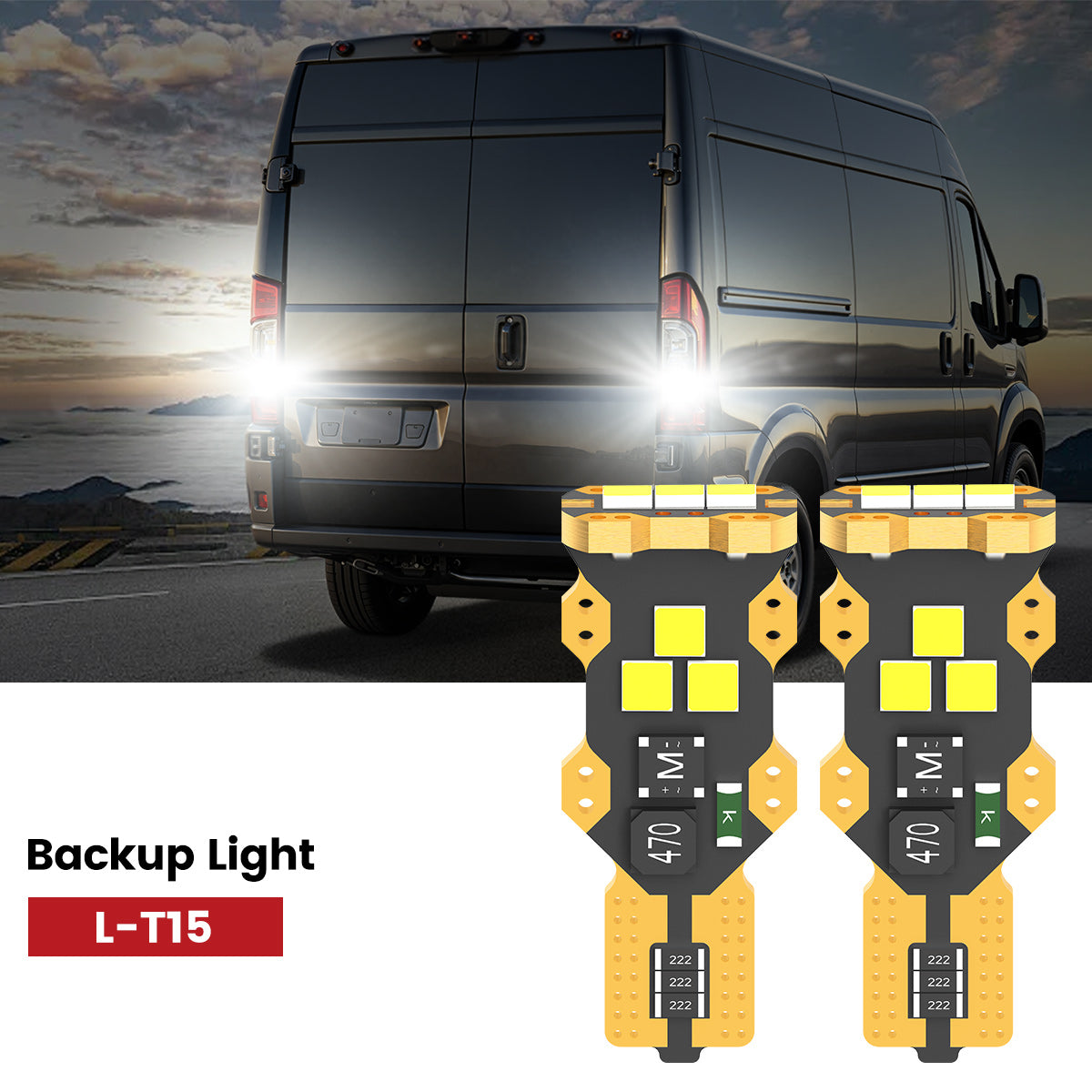 Lasfit 921 led backup light fit for 2014-2022 Ram ProMaster 1500/2500/3500