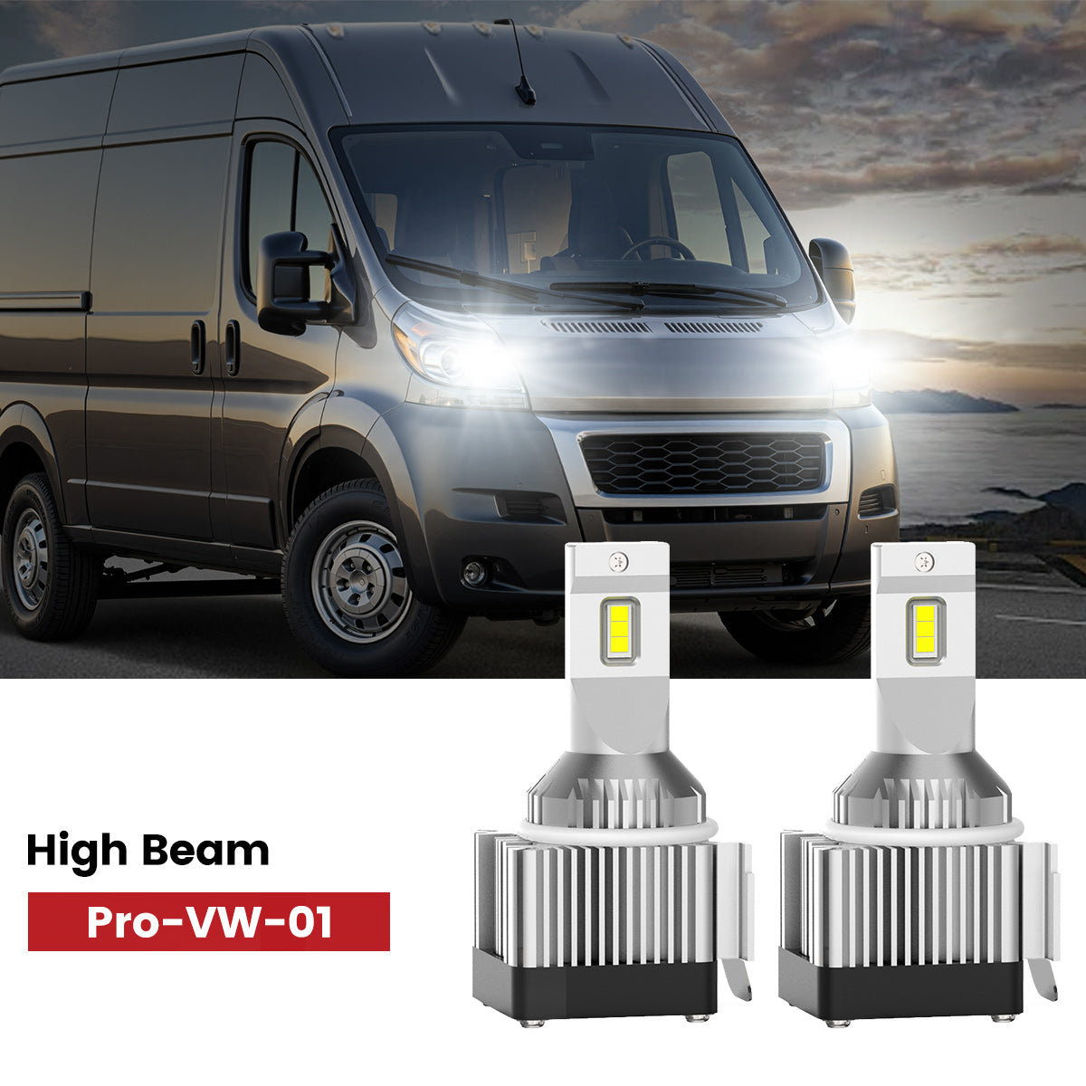 Lasfit H7 led high beam fit for 2014-2022 Ram ProMaster 1500/2500/3500