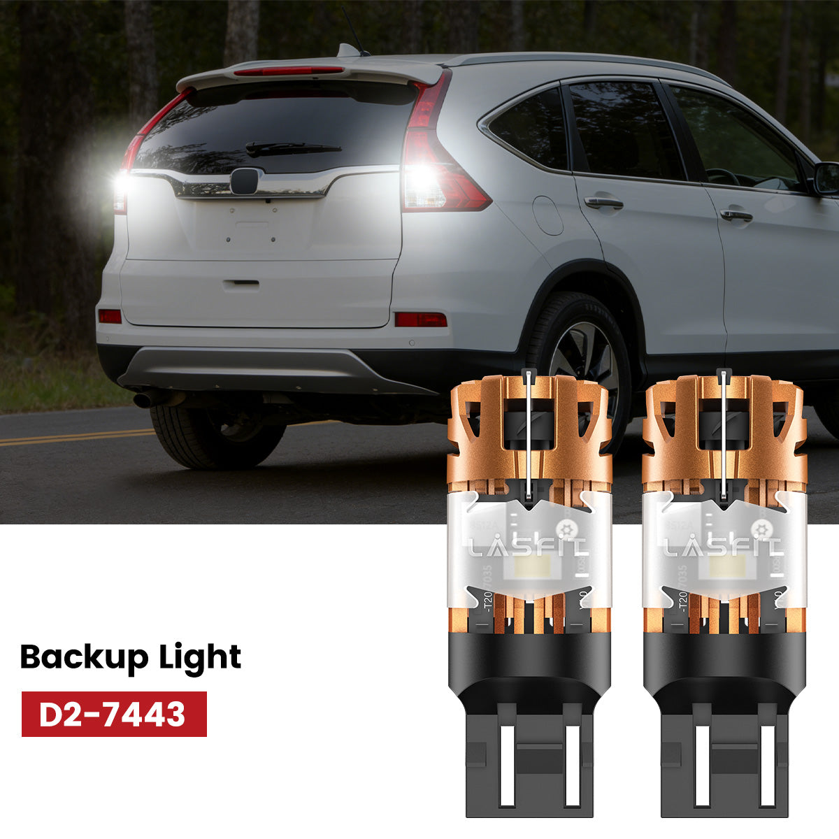 Lasfit 7443 led backup lights fit for 2015-2016 Honda CR-V