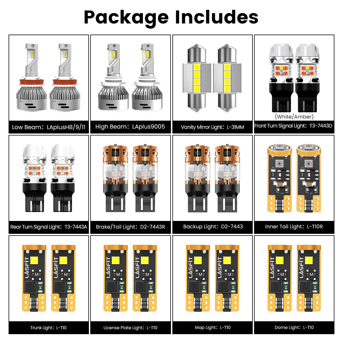 Fit for 2015-2016 Honda CR-V LED Bulbs Upgrade
