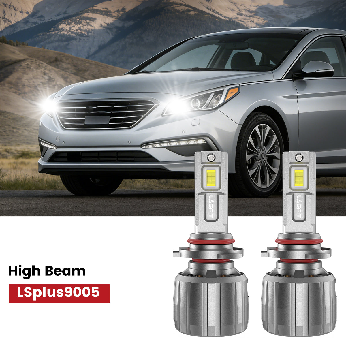 Lasfit 9005 led high beam bulbs fit for 2015-2016 Hyundai Sonata