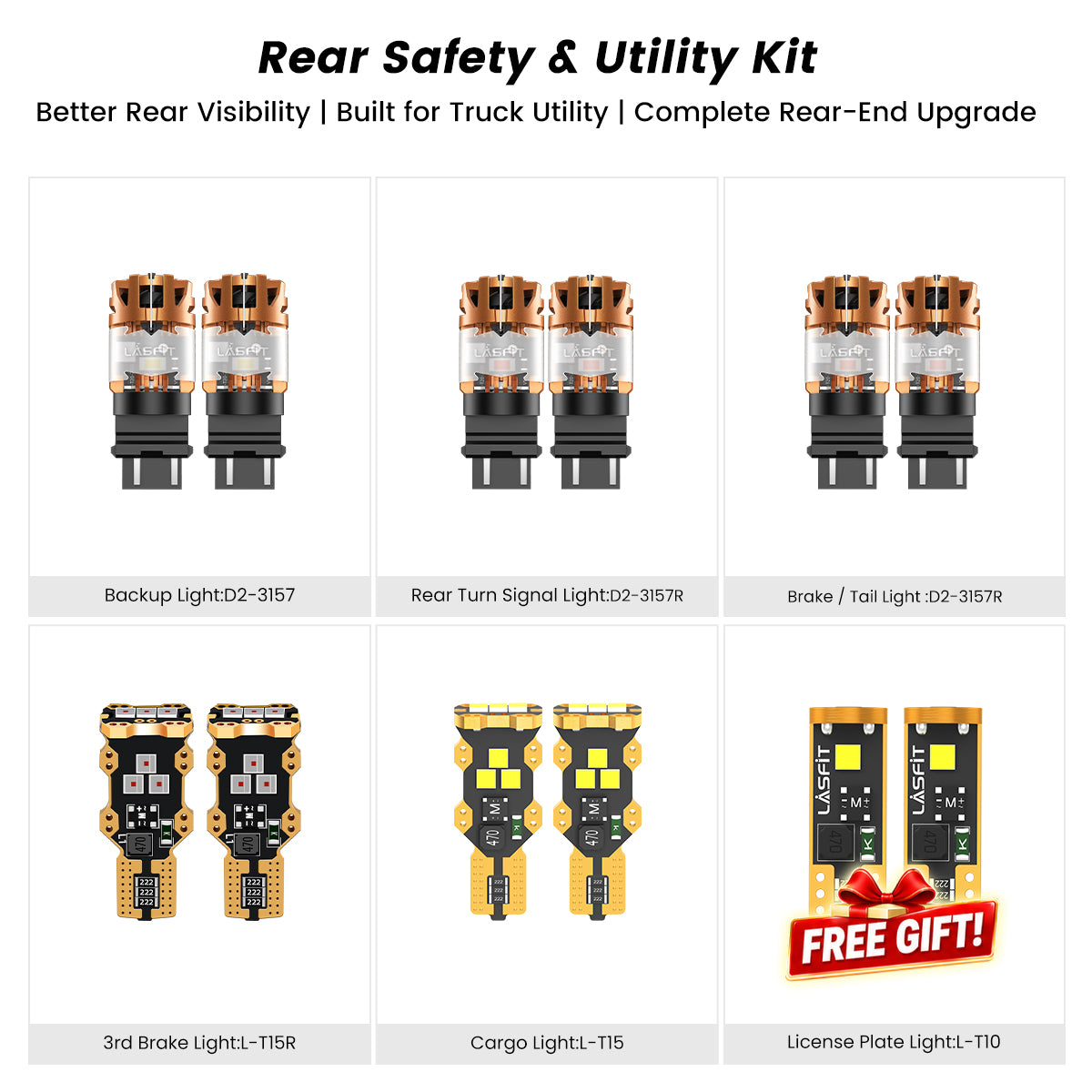 Fit for 2015-2017 Ford F-150 LED Bulbs | Full Exterior & Interior LED Upgrade
