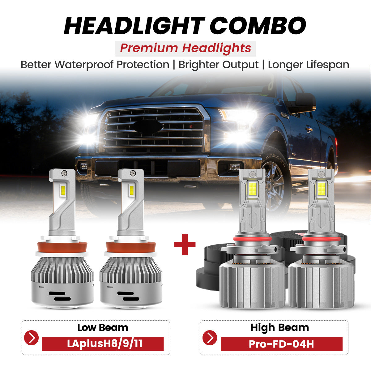 Fit for 2015-2017 Ford F-150 LED Bulbs | Full Exterior & Interior LED Upgrade