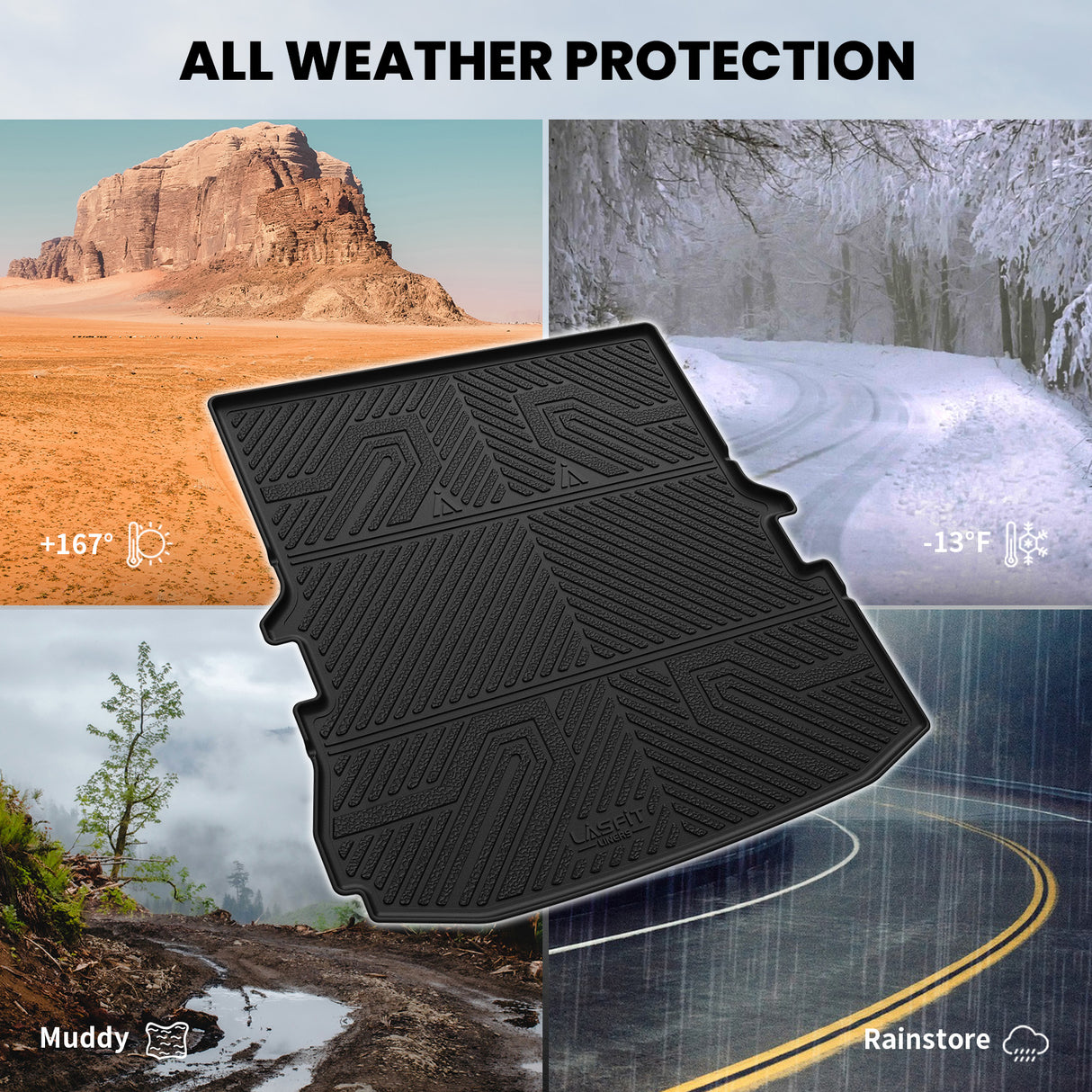 Fit for 2017-2019 Ford Explorer Floor Mats or Cargo & Seatback Mats