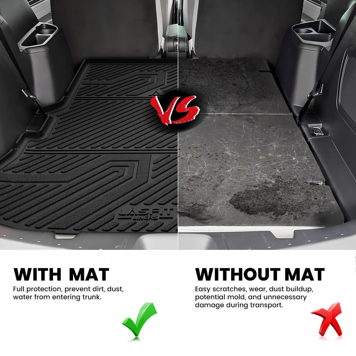 Fit for 2017-2019 Ford Explorer Floor Mats or Cargo & Seatback Mats