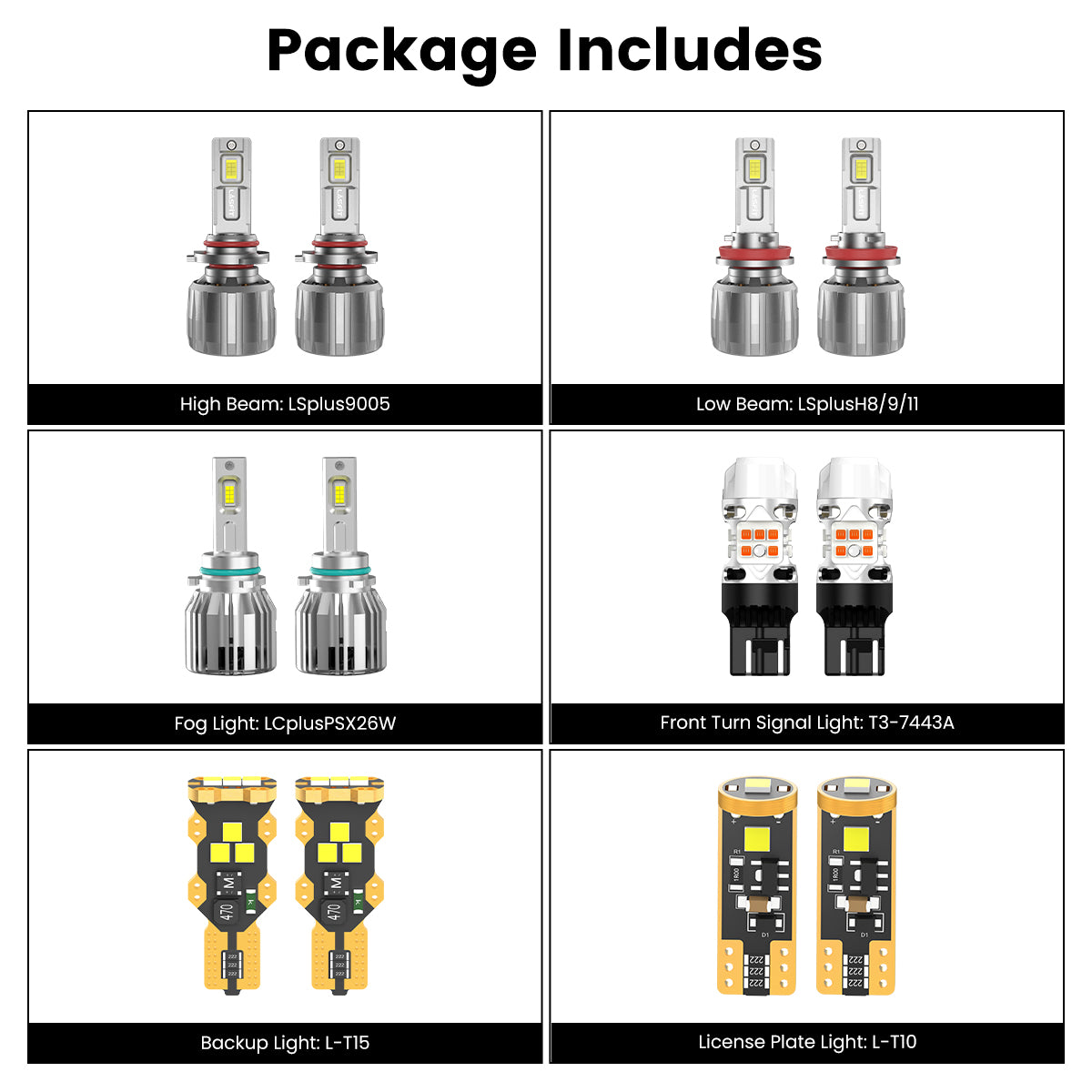 Lasfit combo package led bulbs for 2015-2020 Chevrolet Suburban LT