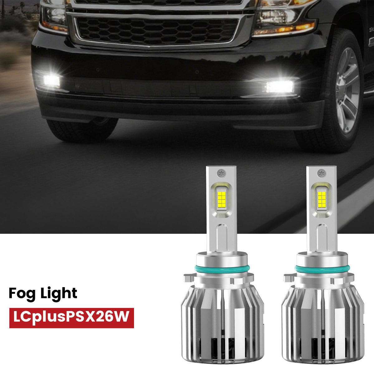 Lasfit psx26w led fog lights fit for 2015-2020 Chevrolet Suburban