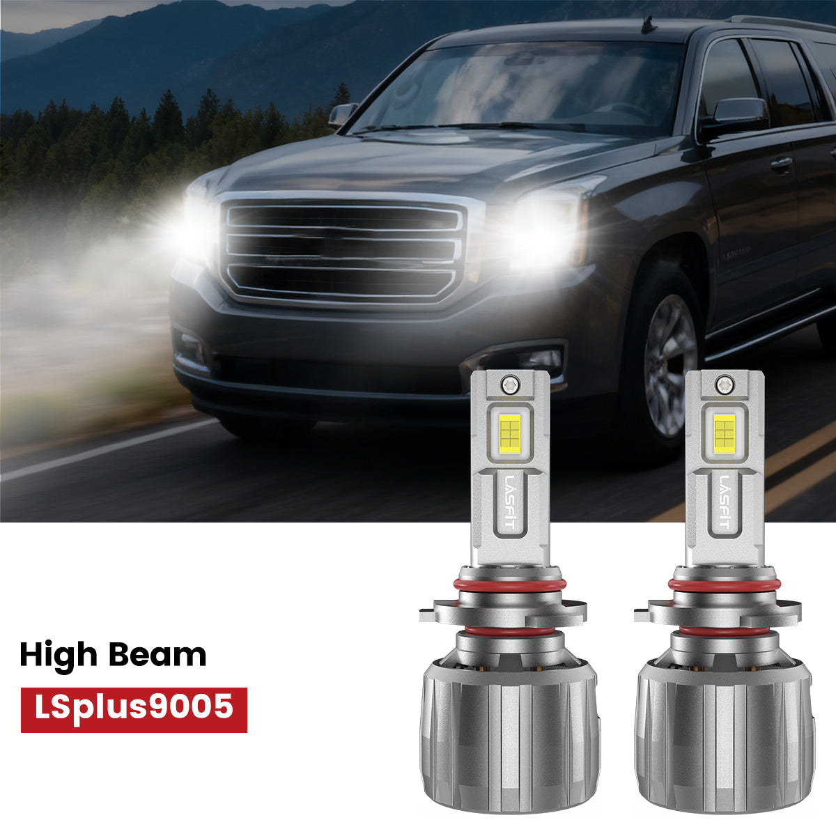 Lasfit 9005 led high beam bulbs fit for 2015-2020 GMC Yukon