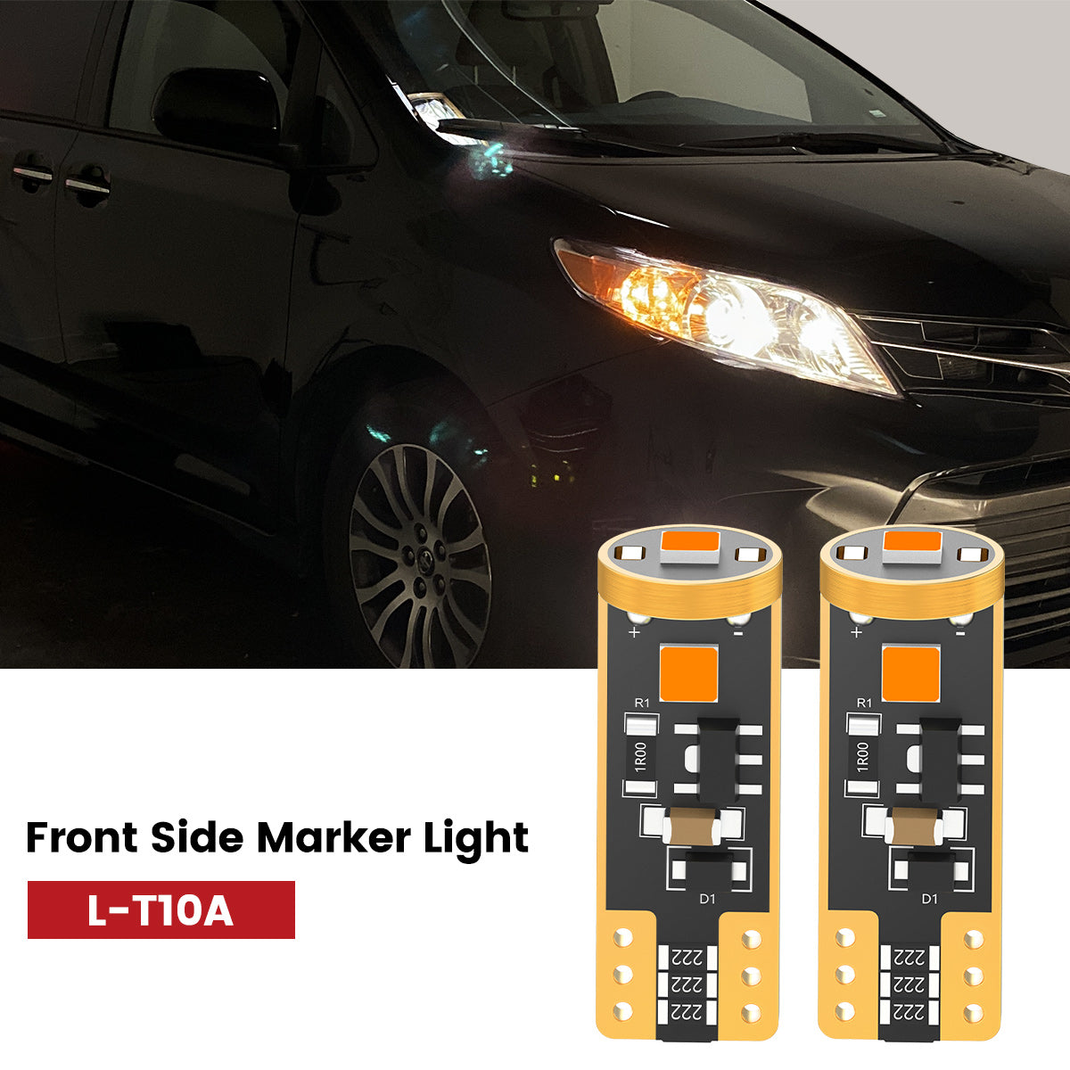 Fit for 2015-2020 Toyota Sienna The Brightest LED Bulbs Upgrade | Tested and Verified