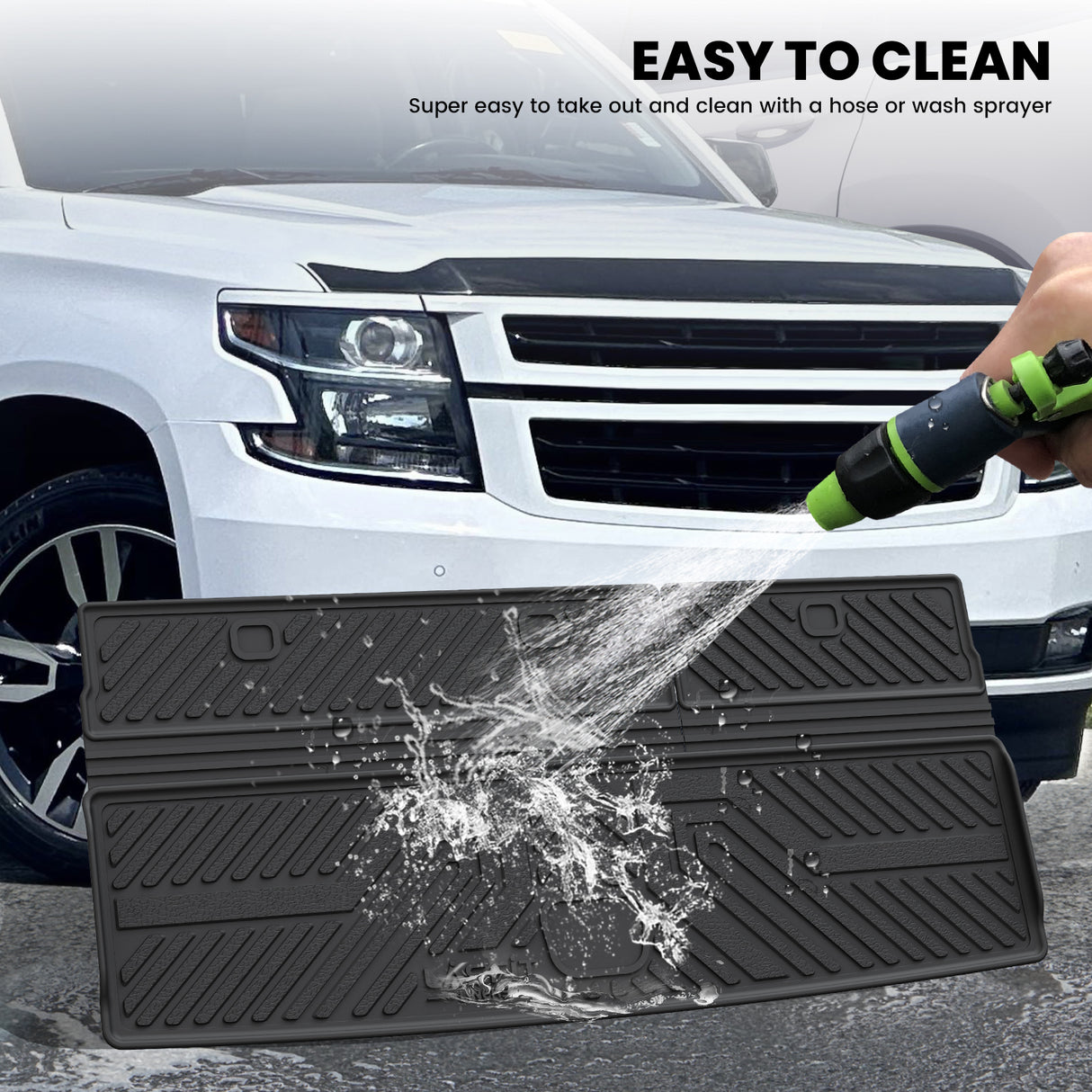 2015-2020 Cadillac Escalade Seatback Cargo Mat Clean