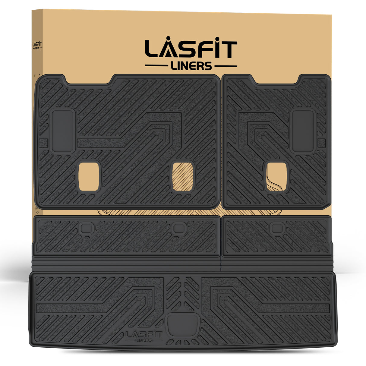 Fit for 2015-2020 Chevrolet Tahoe 7/8 Seats Floor Mats & Seatback & Cargo Mat