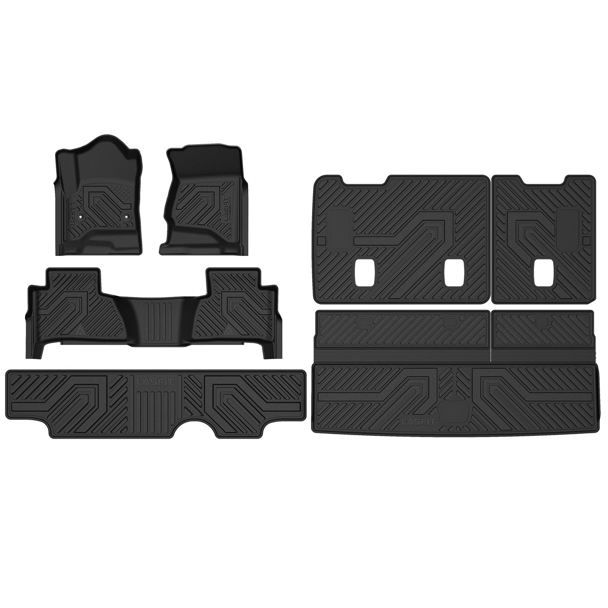 Fit for 2015-2020 Chevrolet Tahoe 7/8 Seats Floor Mats & Seatback & Cargo Mat
