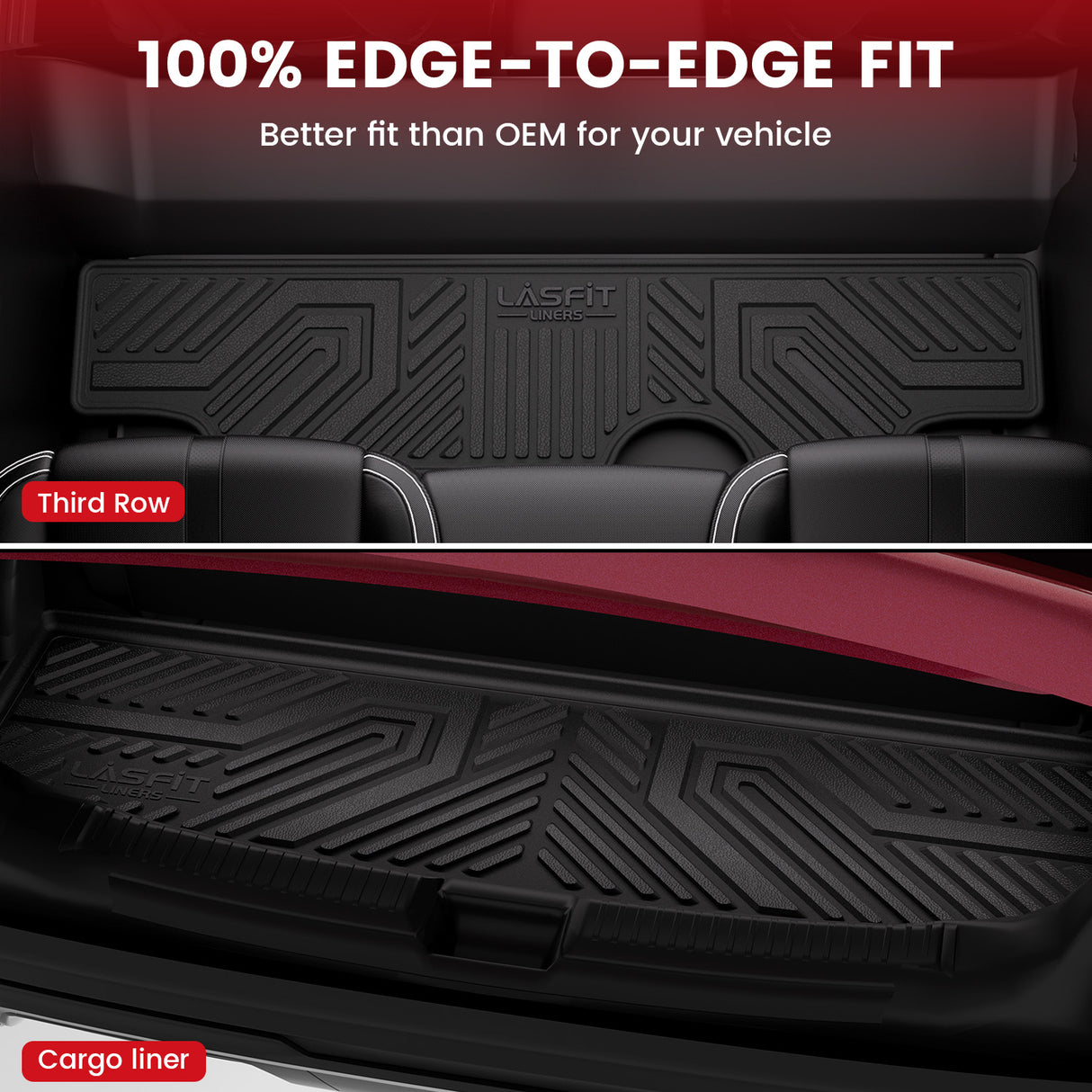 Fit for 2015-2020 Chevrolet Tahoe 7/8 Seats Floor Mats & Seatback & Cargo Mat