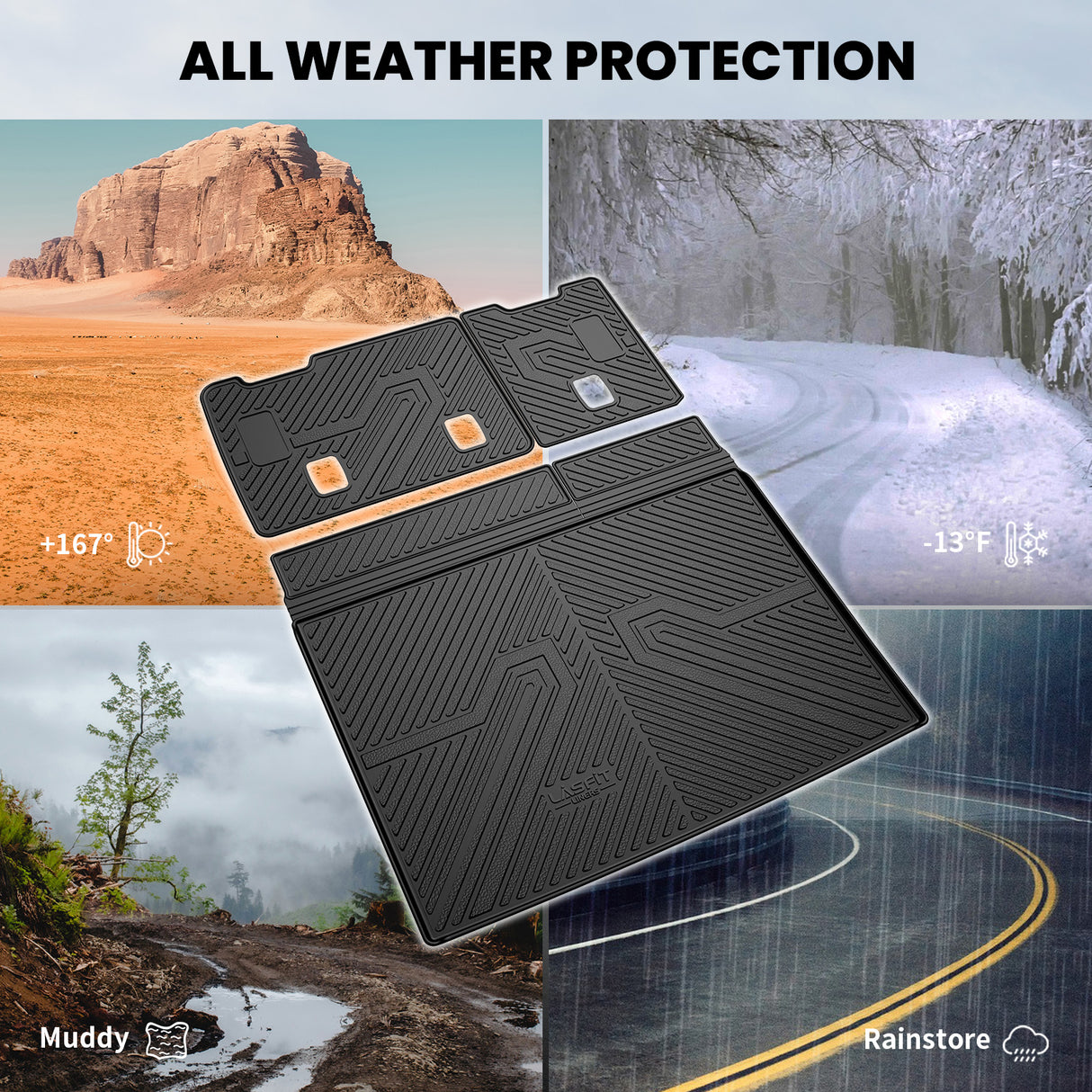 Fit for 2015-2020 Chevrolet Suburban Floor Mats/Cargo Mat/Seatback Mat