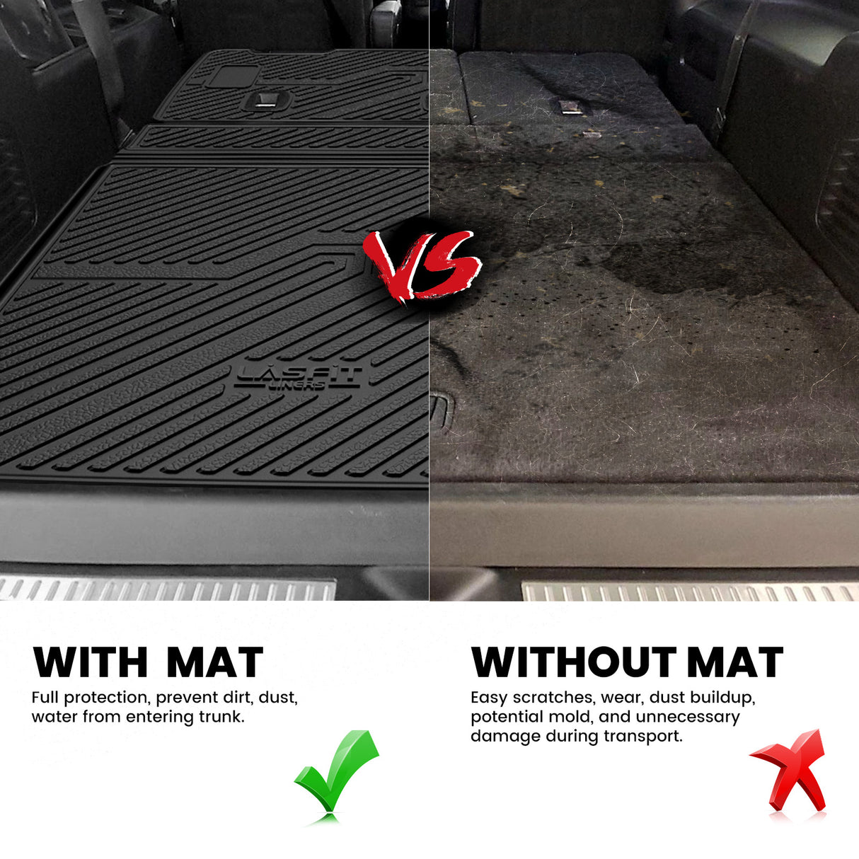 Fit for 2015-2020 Chevrolet Suburban Floor Mats/Cargo Mat/Seatback Mat