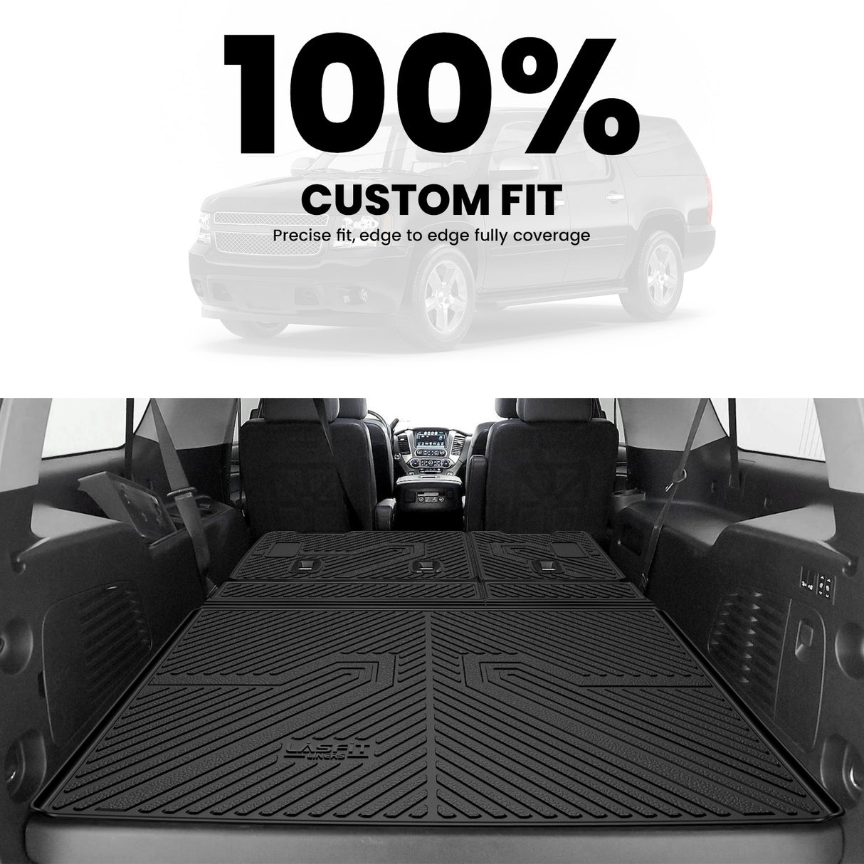 Fit for 2015-2020 Cadillac Escalade ESV Cargo Mat & Seatback Mat