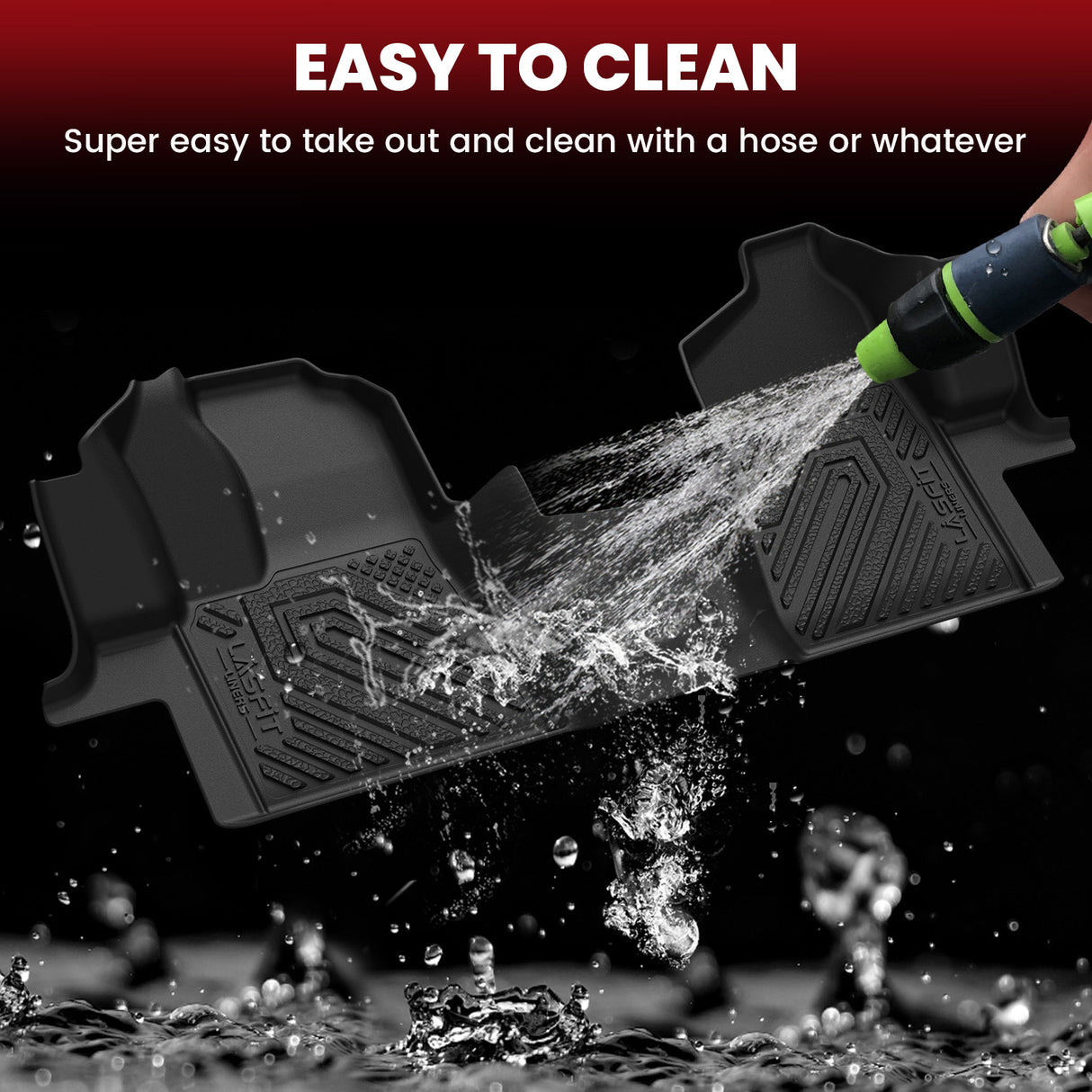 Fit for 2015-2021 Ford Transit Floor Mats 1st Row, Fit Vinyl Floor Only