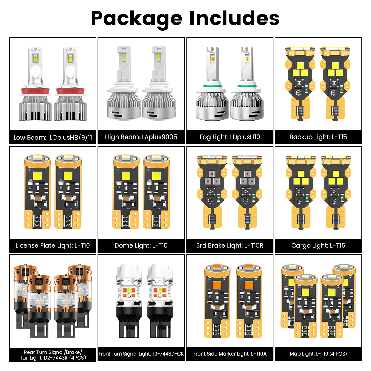 Fit for 2015-2022 Chevrolet Colorado LED Bulbs Upgrade | Tested and Verified