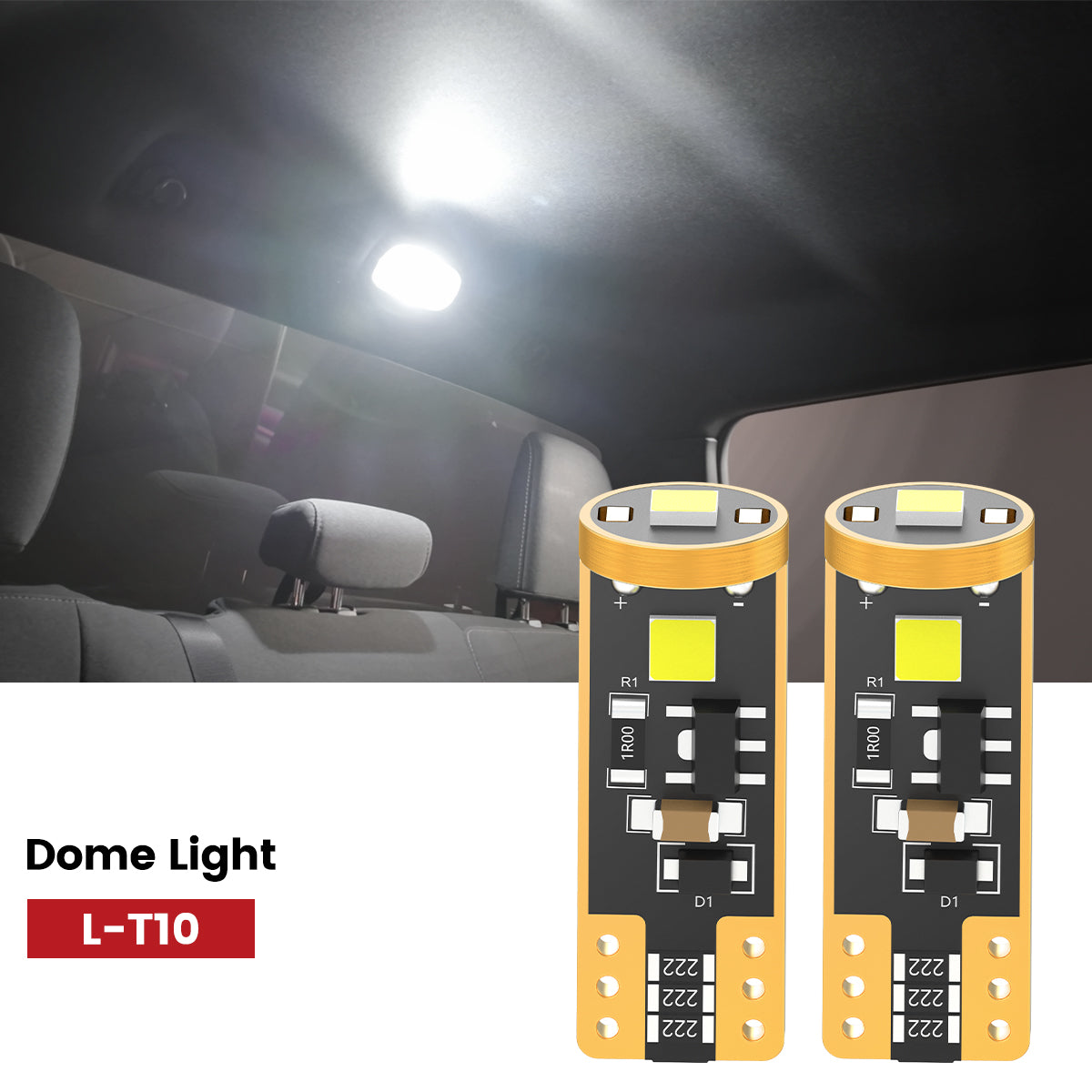 Lasfit 168 led dome lights fit for 2015-2022 Chevy Colorado