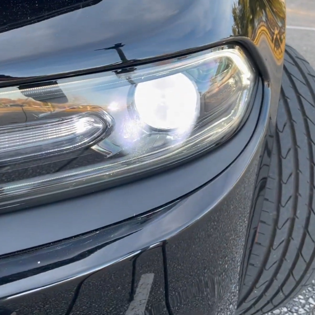 Lasfit 9005 led headlight high beam bulbs for 2015-2023 Dodge Charger