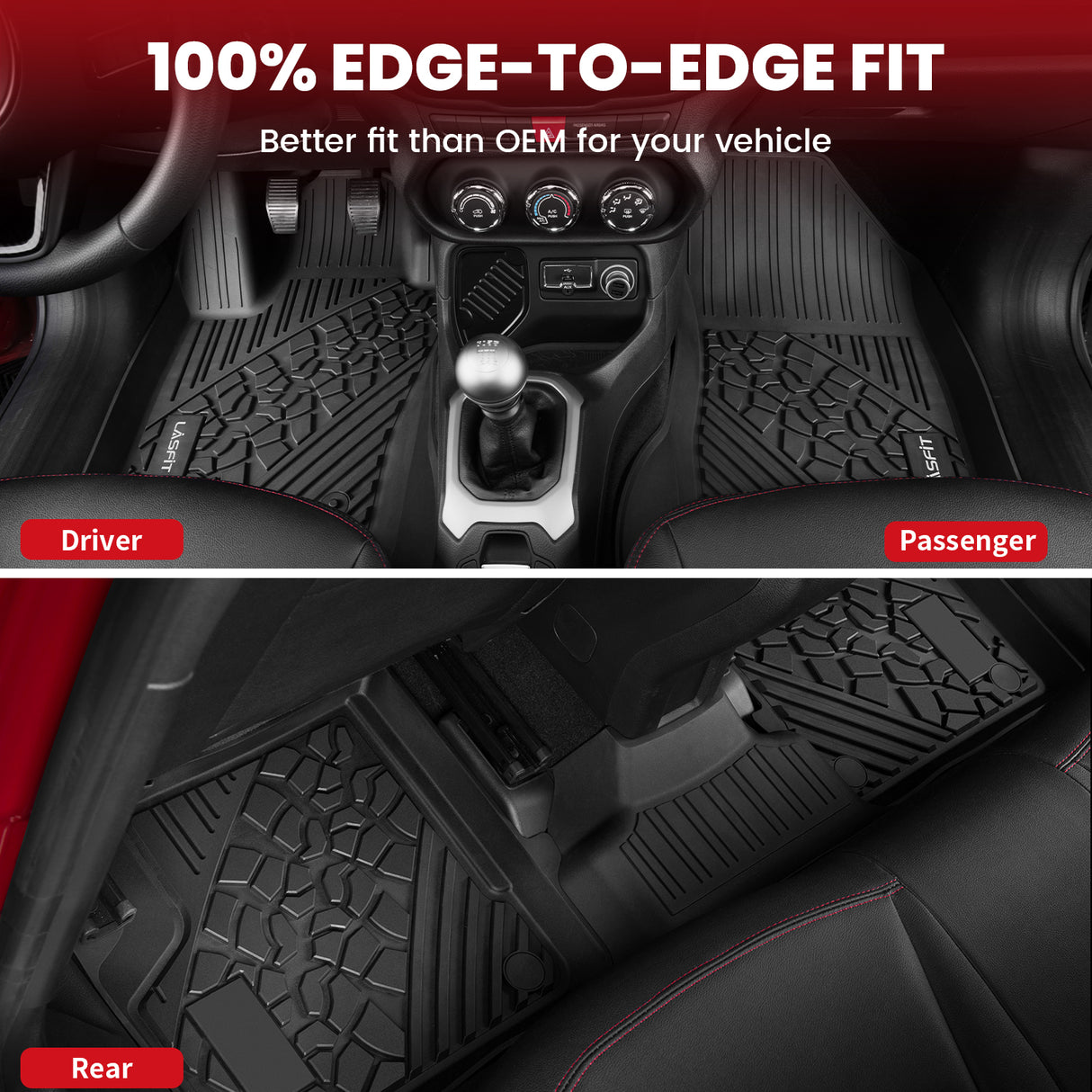 Jeep Renegade 2015-2021 Floor Mats and Cargo Mat Edge to Edge Fit