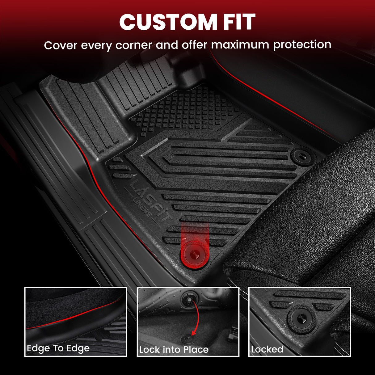 Fit for 2015-2024 Ford Edge & Edge ST Floor Mats or Cargo Mat