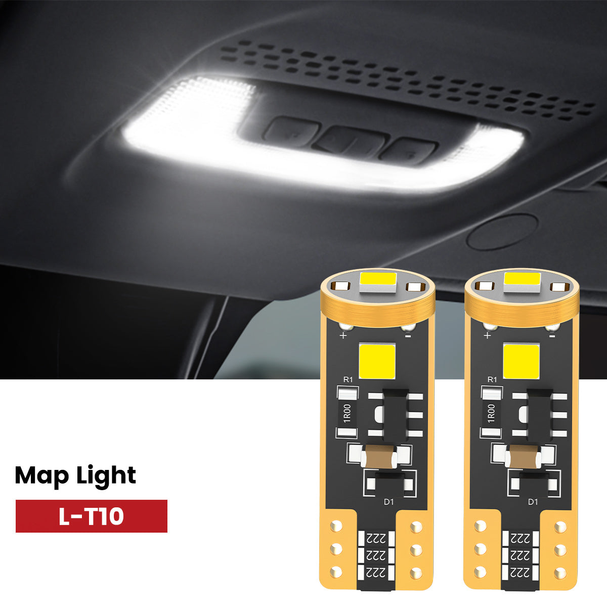 Lasfit 168 led map lights fit for 2015-2025 Ford Transit-150/250/350