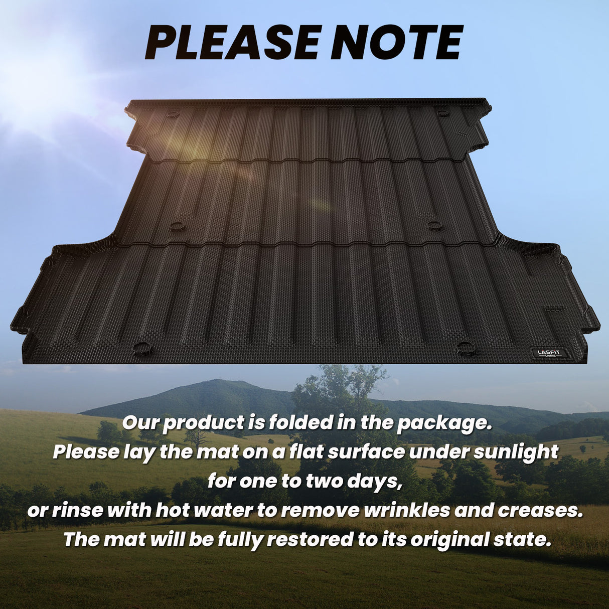 2015-2025 Ford 6.5 FT F-150 &  F-150 Lighting Truck Bed Mat Easy to Flat Notes