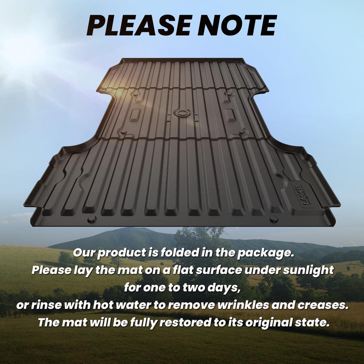 Fit for 2015-2020 Ford F-150 8FT Truck Bed Mat Note