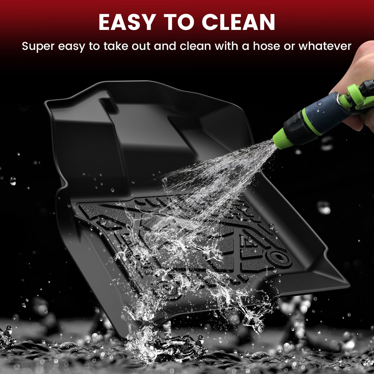 Fit for 2015-2026 Ford F-150 & 22-26 Lightning Models Super Cab Floor Mats, Fit Carpet Floor & 1st Row Bucket Seat, Easy to Clean