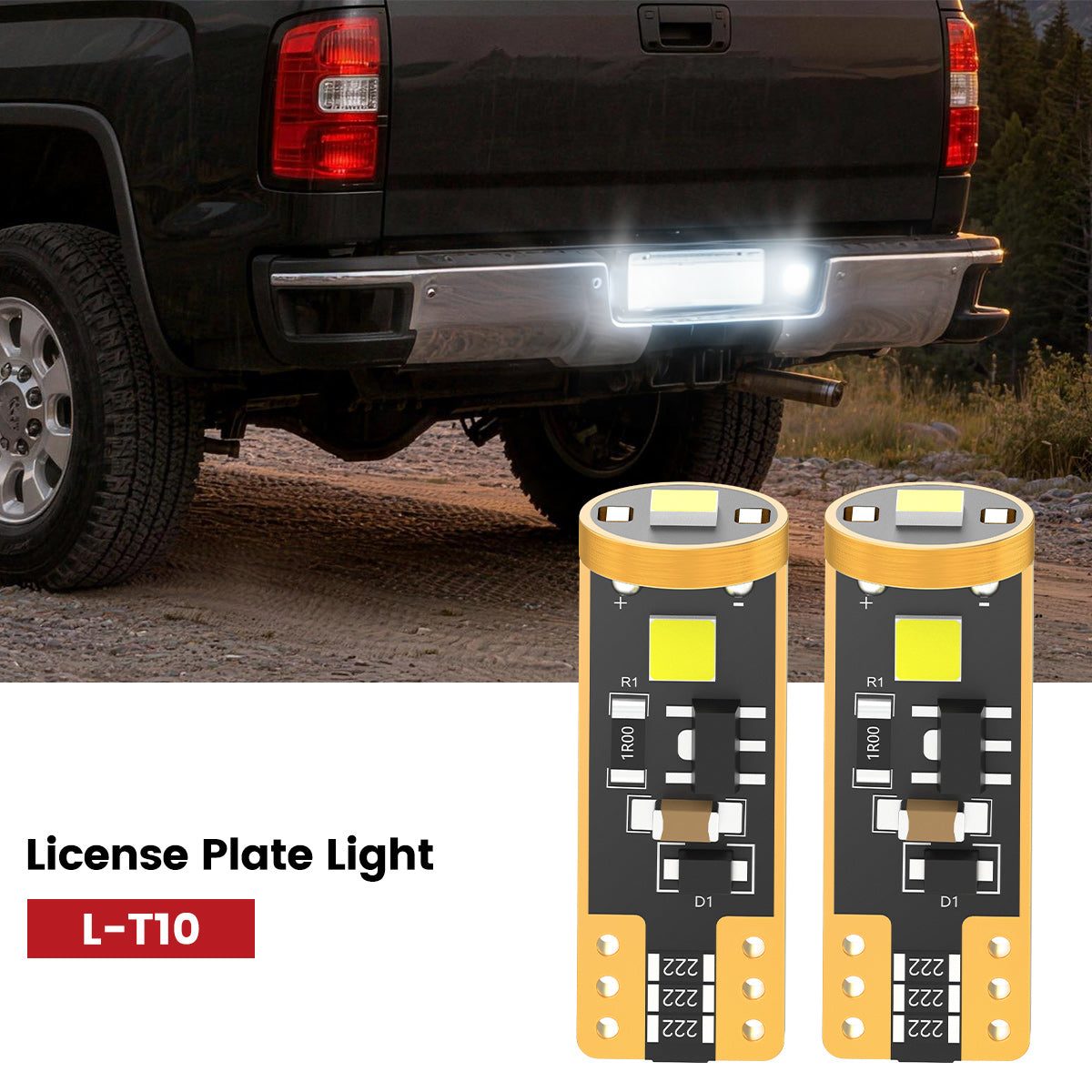 Lasfit 168 led license plate light fit for 2015 GMC Sierra 2500HD 3500HD